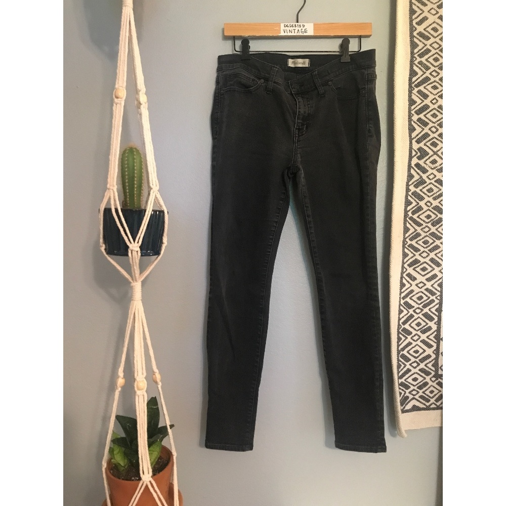 Madewell Skinny Skinny Faded Black Jeans 31